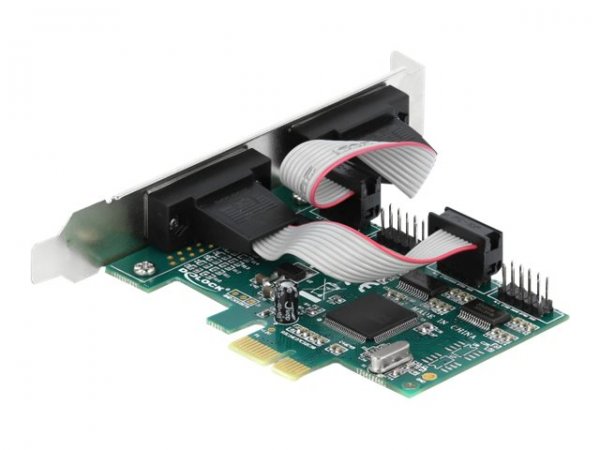 Delock 90410 - PCIe - RS-232 - A basso profilo - PCIe 1.1 - RS-232 - Verde
