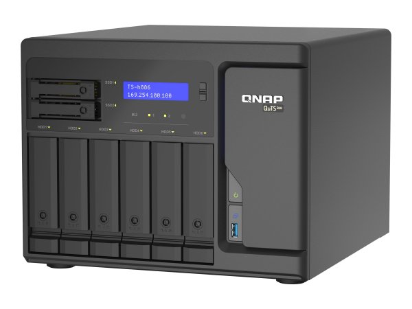 QNAP TS-h886 - NAS - Tower - Intel® Xeon® D - D-1622 - Nero