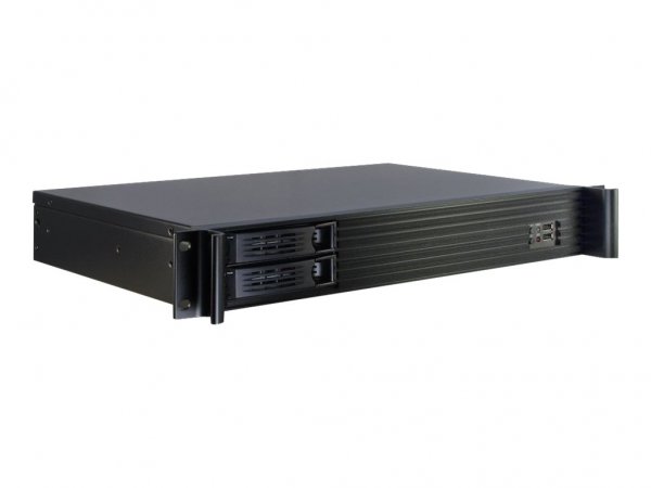 Inter-Tech 1.5U-1528L - Supporto - Server - Nero - Mini-ITX - Acciaio - 1.5U