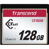 Transcend CFX650 - 128 GB - CFast 2.0 - MLC - 510 MB/s - 370 MB/s - Nero