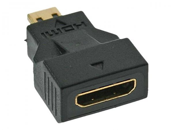 InLine Adattatore Mini HDMI Tipo C Femmina a Micro HDMI Tipo D Maschio - dorato
