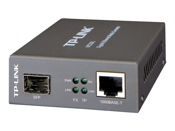 TP-LINK MC220L - 1000 Mbit/s - IEEE 802.3ab - IEEE 802.3x - IEEE 802.3z - Gigabit Ethernet - 10,100,