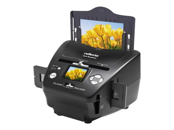 Reflecta 64220 - 2300 x 2300 DPI - 36 bit - Scanner per pellicola/diapositiva - Nero - LCD - 6,1 cm