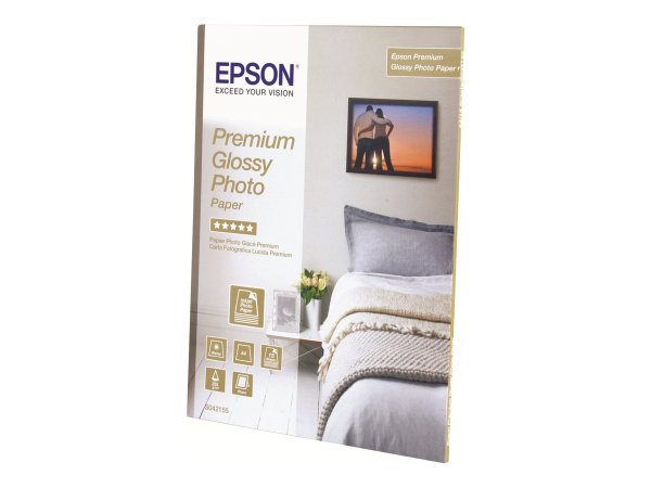 Epson Premium Glossy Photo Paper - A4 - 20 Fogli - Lucida premium - 255 g/m² - A4 - 21x29.7 cm - Bia