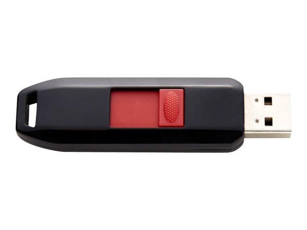Intenso 32GB USB2.0 - 32 GB - USB tipo A - 2.0 - 28 MB/s - Lamina di scorrimento - Nero - Rosso