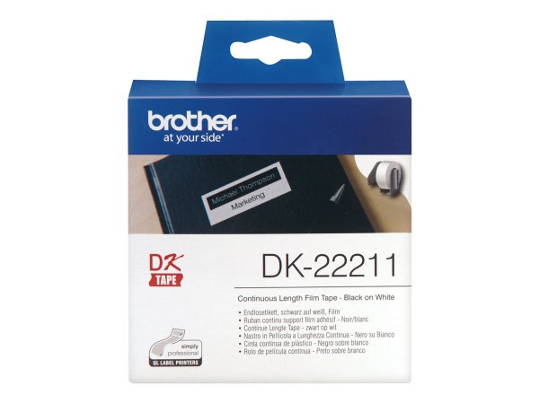 Brother DK-22211 - Weiß - Rolle (2,9 cm x 15,2 m) Etiketten