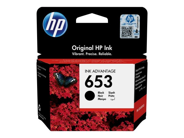 HP 653 - Schwarz - Original - Ink Advantage - Tintenpatrone