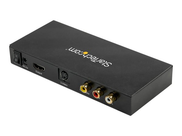 StarTech.com VID2HDCON2 S-Video oder Composite zu HDMI Konverter mit Audio (720p, NTSC & PAL, HDMI