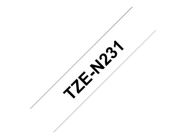 Brother TZEN231 - Nero su bianco - TZ - Nero - Trasferimento termico - Brother - PT-200 - PT-210E -