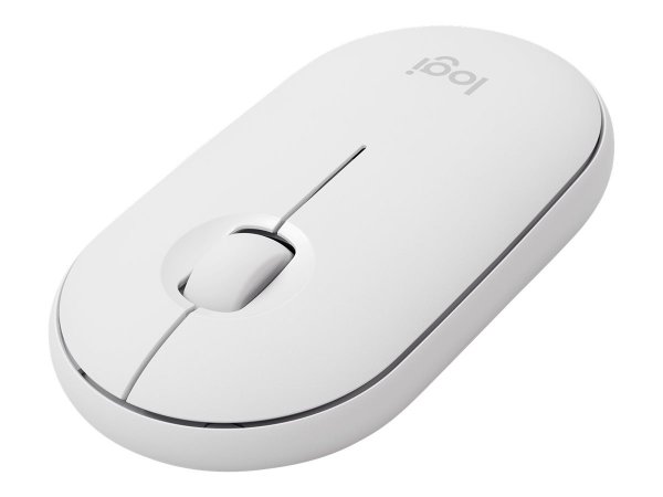 Logitech Pebble - mouse wireless con Bluetooth o ricevitore da 2,4 GHz - mouse per computer con clic