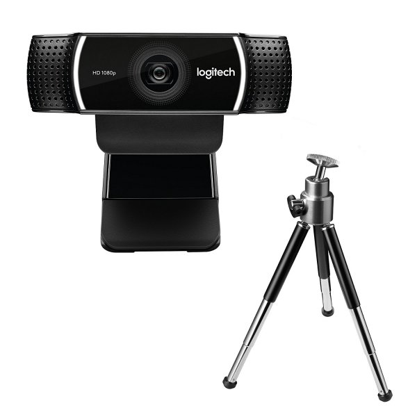 Logitech C922 Pro Stream Webcam, Streaming Veloce HD 1080p/30fps YouTube, Twitch, XSplit, ‎PC/Mac