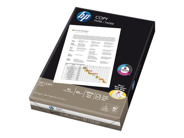 HP Confezione da 500 fogli carta per fotocopie da 80 g/m² A4/210 x 297 mm - A4 (210x297 mm) - Opaco