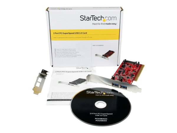 StarTech.com Scheda Pci con 2 porte USB 3.0 SuperSpeed con alimentazione SATA - PCI - USB 3.2 Gen 1