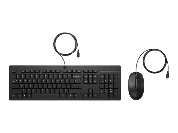 HP 225 Maus und Tastatur kabelgebunden - Tastiera - 3 tasti