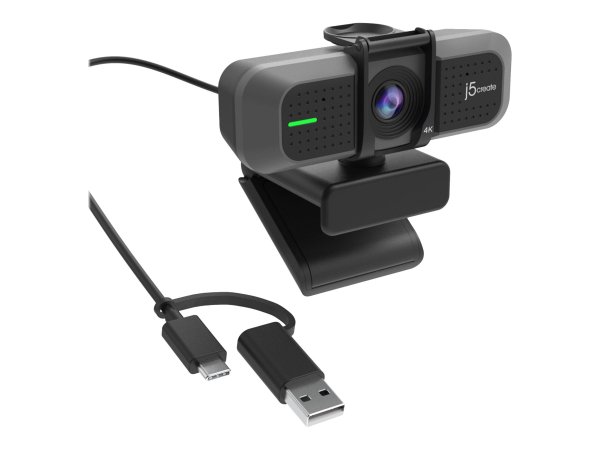 j5create JVU430-N Webcam USB 4K Ultra HD - 8 MP - 3840 x 2160 Pixel - Full HD - 60 fps - 720x480@30f