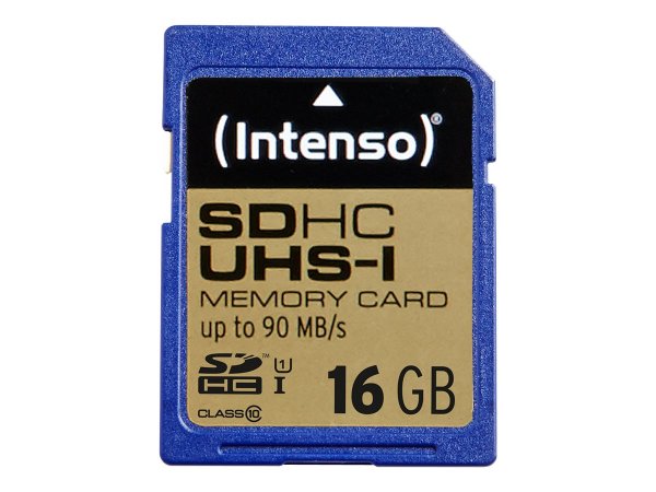 Intenso 16GB SDHC - 16 GB - SDHC - Classe 10 - UHS-I - 100 MB/s - 45 MB/s