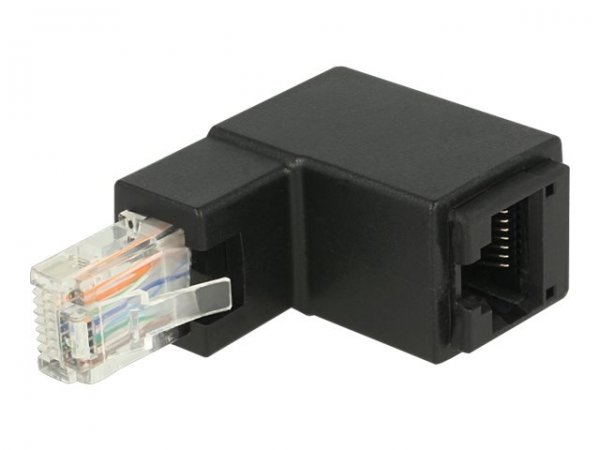 Delock Network adapter - RJ-45 (M) angled to RJ-45 (F)
