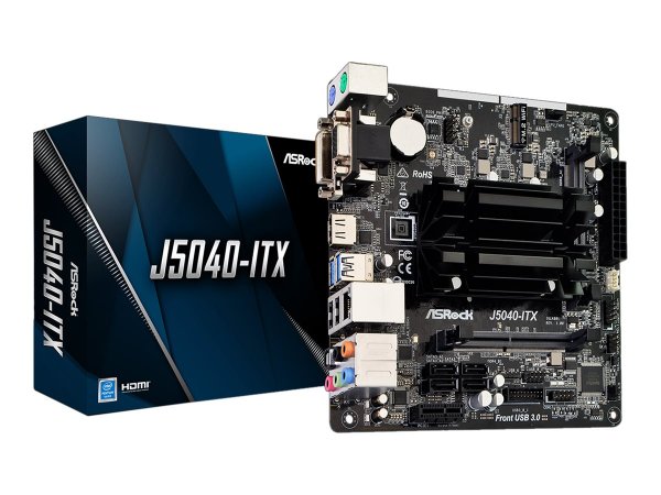 ASRock J5040-ITX - Intel - Intel® Pentium® - J5040 - DDR4-SDRAM - 8 GB - DIMM