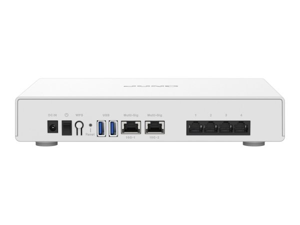 QNAP QHora-301W - Wi-Fi 6 (802.11ax) - Dual-band (2.4 GHz/5 GHz) - Collegamento ethernet LAN - Bianc