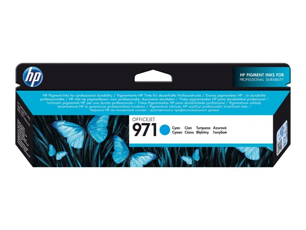 HP Cartuccia originale inchiostro ciano 971 - Resa standard - Inchiostro a base di pigmento - 24,5 m