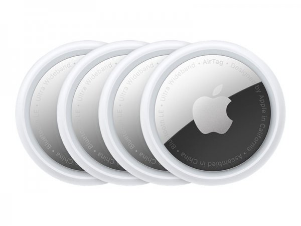 Apple AirTag - Argento - Bianco - iOS 14.5 - IP67 - CR2032 - 4 pz - 3,19 cm