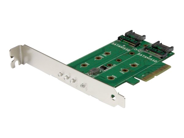 StarTech.com Adattatore SSD M.2 NGFF a 3 porte - 1x M.2 PCIe ( NVMe) - 2x M.2 SATA III M.2 - PCIe 3