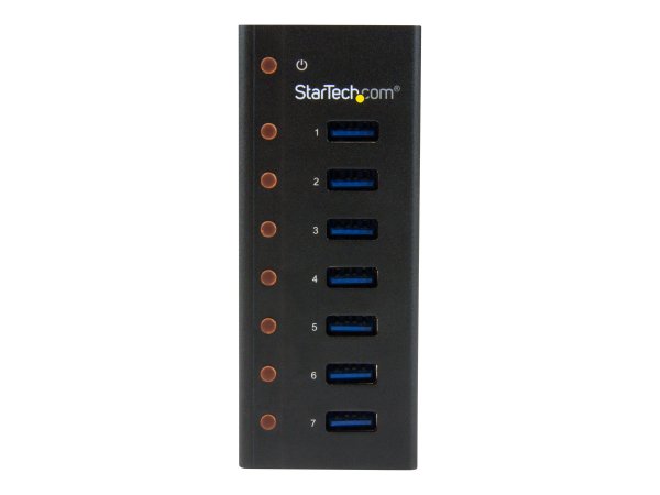 StarTech.com HUB USB 3.0 a 7 porte con case metallico - Perno e concentratore USB 3.0 desktop/montab