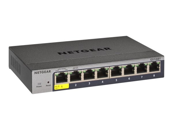 Netgear GS108Tv3 - Gestito - L2 - Gigabit Ethernet (10/100/1000) - Full duplex