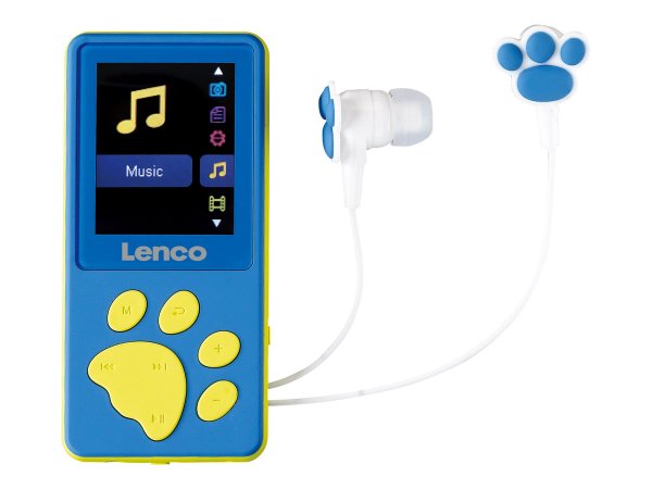 Lenco XEMIO-560BU - Lettore MP4 - 8 GB - LCD - 30 g - Blu - Cuffie