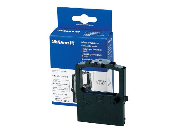 Pelikan Ribbon for Oki ML 182/390 Nylon Black - Nylon HD Re-Inking - 39,15 g - Box - 5312 pz - 166 p