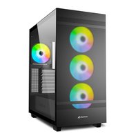 Sharkoon REBEL C50 RGB ATX - Full Tower - PC - Nero - ATX - micro ATX - Mini-ITX - Metallo - Vetro t