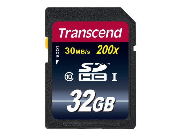 Transcend TS32GSDHC10 - 32 GB - SDHC - Classe 10 - NAND - 30 MB/s - Nero