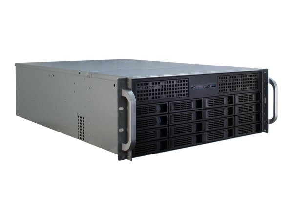 Inter-Tech 4U-4416L - Supporto - Server - Nero - Argento - ATX - EATX - EEB - Mini-ATX - uATX - Meta