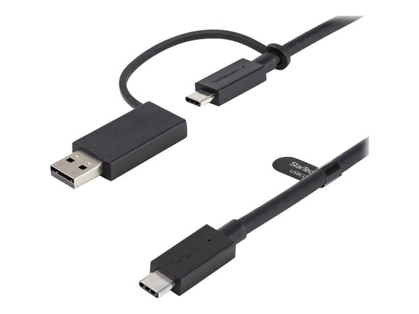 StarTech.com Cavo USB-C da 1 m con adattatore Dongle USB-A - Cavo ibrido 2-in-1 USB tipo C con USB-A