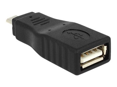 Delock 65549 - Micro USB2.0-B - USB2.0-A - Nero