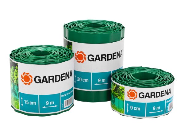 Gardena 538-20 - Rotolo di bordatura per giardino - Plastica - Verde - 150 mm - 9 m - 1 pezzo(i)