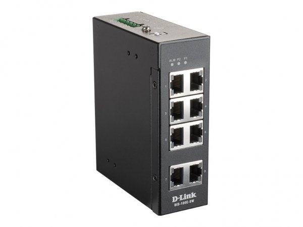 D-Link DIS-100E-8W - Non gestito - L2 - Fast Ethernet (10/100) - Full duplex - Montaggio rack - Mont