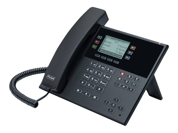 Auerswald COMfortel D-210 - IP Phone - Nero - Cornetta wireless - Plastica - 3 linee - 2000 voci