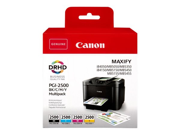 Canon Confezione multipla di inchiostri PGI-2500 BK/C/M/Y - 29,1 ml - Confezione multipla