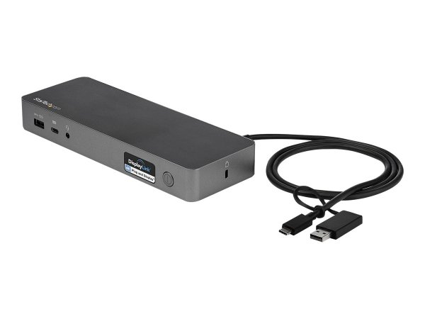 StarTech.com USB-C & USB-A Dock, Hybrid Universal Laptop Docking Station with Dual Monitor Display 4