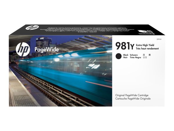 HP Cartuccia nero originale ad altissima capacità PageWide 981Y - Resa extra elevata (super) - Inchi