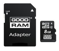 GoodRam M40A - 8 GB - MicroSDHC - Classe 4 - UHS-I - 15 MB/s - 4 MB/s