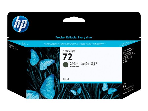 HP Cartuccia inchiostro nero opaco 72 - 130 ml - Resa elevata (XL) - Inchiostro a base di pigmento -