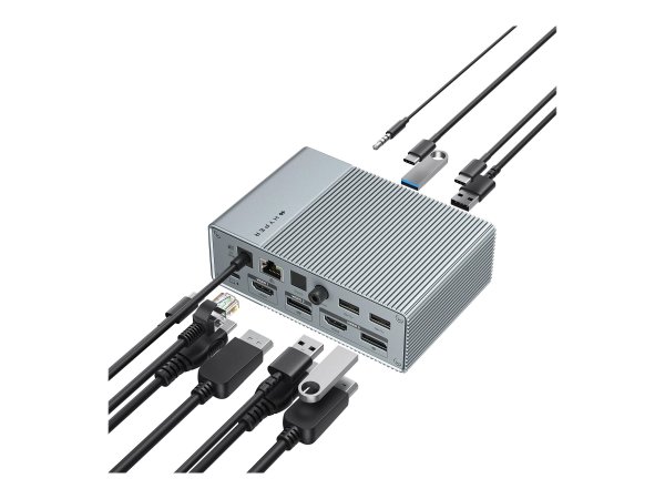 Targus HDG215-EUZ - USB 3.2 Gen 2 (3.1 Gen 2) Type-C - 3.5mm - DisplayPort - HDMI - RJ-45 - USB 3.2