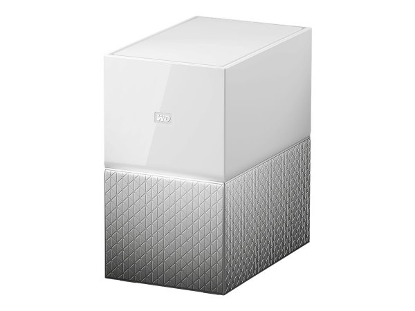 WD MY CLOUD HOME Duo - 6 TB - HDD - 10,100,1000 Mbit/s - Argento - Bianco - 102 mm - 160 mm