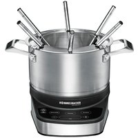 ROMMELSBACHER F 1200 - 6 person(s) - 1.5 L - Black - Stainless steel - Round - Stainless steel - But