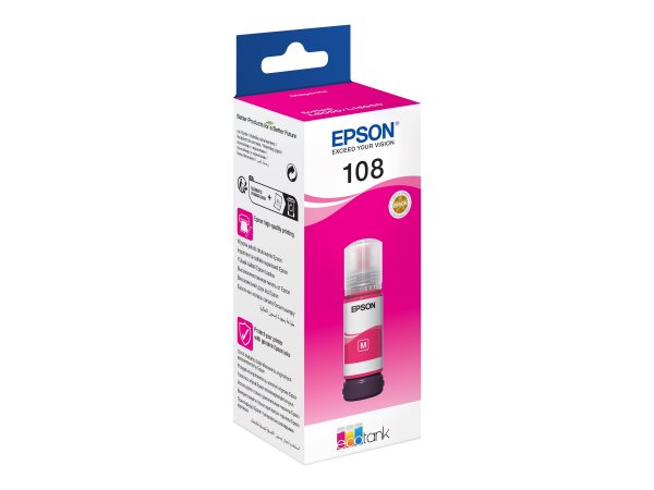 Epson 108 - Magenta - Epson - EcoTank L8050 - L18050 CISMETA - 70 ml - 1 pz