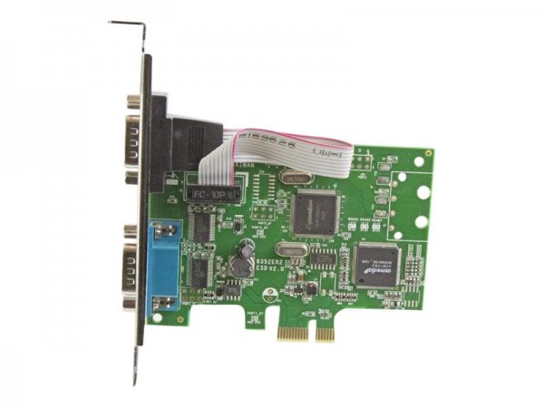 StarTech.com Scheda Seriale PCI Express da 2 porte DB9 con UART 16C1050 - RS232 - PCIe - Seriale - P