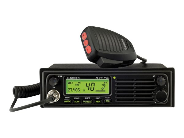 Albrecht AE 6491 VOX - DC - 188 mm - 131 mm - 57 mm - LCD - Car CB radio