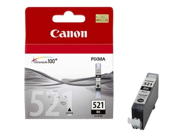 Canon Cartuccia d'inchiostro nero CLI-521BK - Inchiostro a base di pigmento - 1 pz